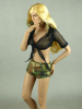 Fire Girl Toys 1/6 Scale Female Sexy Military Camouflage Set #3 (Black Version)